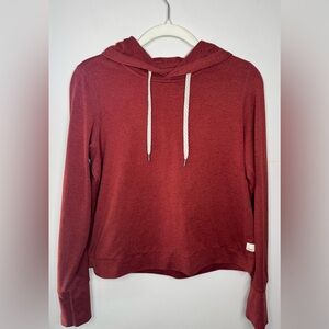 Vuori Halo Essential Hoodie Currant Heather Size S